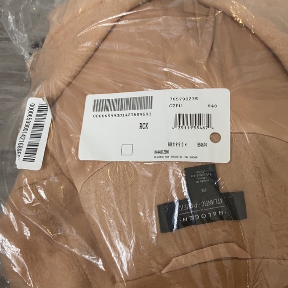 Halogen Atlantic-Pacific Double Breasted Wool Coat Camel Tan Classic Warm - Picture 16 of 17